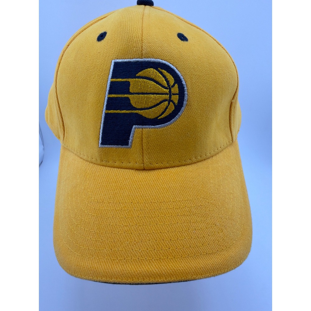 Indiana Pacers Yellow Navy Embroidered Adjustable Baseball Cap